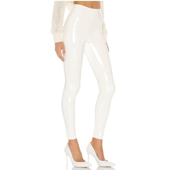 Commando Patent Leather Leggings White Shiny - Picture 5 of 9